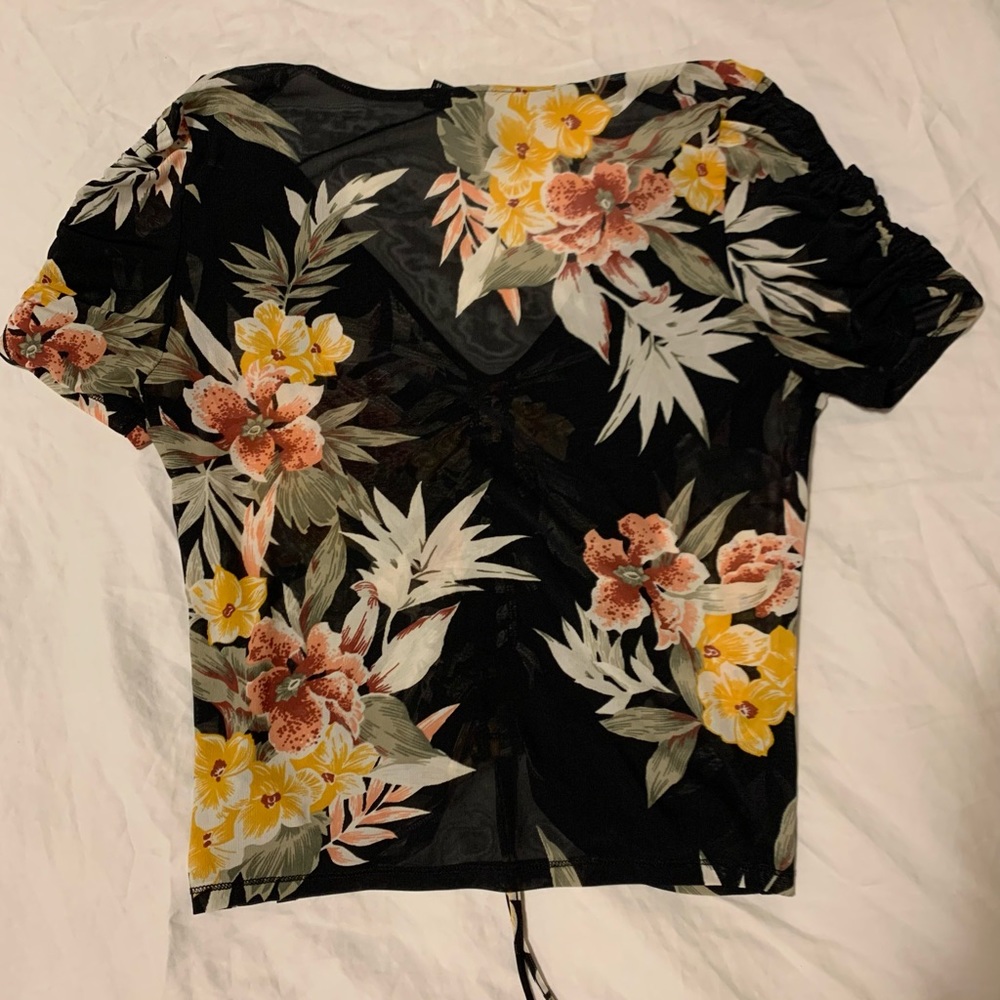Volcom Mesh Floral Top - Picture 2 of 4